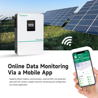 Système de solution d'énergie solaire hybride multifonctionnel 5,5 kW 24 V pour usage domestique, onduleur photovoltaïque hybride connecté au réseau, produit phare et sûr