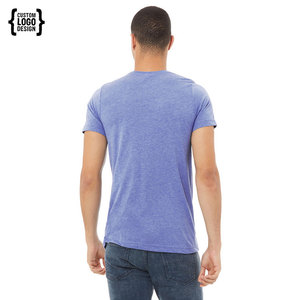 เสื้อยืดผู้ชายสไตล์กีฬาคอกลมเสื้อกีฬา-วิ่ง-ยิมใหม่ CVC - Product Image 3
