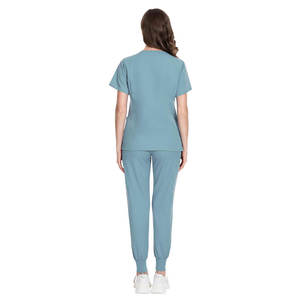 Pantalones Deportivos de Algodón de Alta Calidad, Uniformes Médicos Transpirables y Cómodos, Conjuntos de Enfermería Unisex para Hospital, Logotipo Personalizado, Cortos - Product Image 4