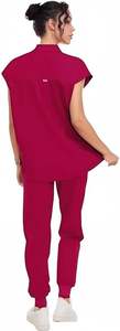 Traje médico moderno para mujer, estirable, elegante y duradero, con tela elástica suave, uniforme de enfermería para mujer - Product Image 2