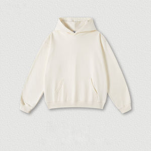 Sudadera con capucha de algodón de 450gsm de peso pesado de alta calidad con logotipo bordado personalizado jersey de gran tamaño para hombres patrón de estampado polar de tamaño 6XL - Product Image 3