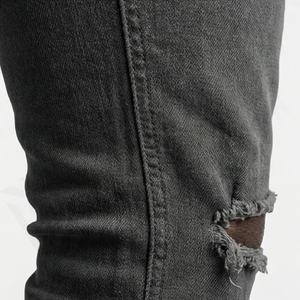 Pantalon en jean pour homme, logo personnalisé en gros, design tendance, décontracté, déchiré, troué, skinny, durable - Product Image 5