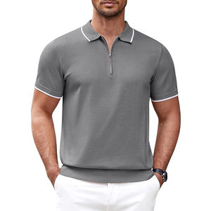 Polo transpirable con cremallera para hombre, camisetas clásicas de Golf, ropa informal de manga corta de verano, camisetas Polo de talla grande para hombre personalizadas - Product Image 5