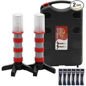 Kit di Luci di Emergenza LED Twinkle Star per Strada, Luce Stroboscopica di Sicurezza con Base Magnetica, Segnalatore Stradale per Avvisi di Traffico - Product Image 3