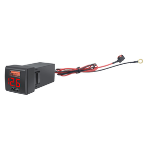 12V 24V 23x23มม. 48W USB C PD 30W QC3.0 18W โวลต์มิเตอร์ ช่องเสียบชาร์จ USB สำหรับแผงสวิตช์รถยนต์โตโยต้า - Product Image 4