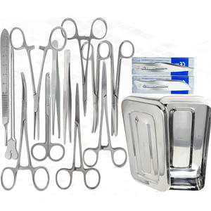 Juego básico de instrumentos de cirugía menor reutilizable o grado 33 piezas herramientas quirúrgicas de acero inoxidable con caja esterilizable CE ISO aprobado - Product Image 6