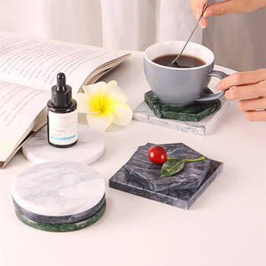 Handmade Wholesale Decorative Natural White black <b>Marble</b> <b>coasters</b> white <b>coaster</b> and black white <b>coaster</b> <b>coasters</b> - Product Image 4