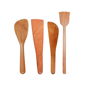 Cuchara Natural Ecológica Resistente al Calor Utensilios de Cocina de Bambú Mango Largo Cuchara Redonda Cuchara de Madera de Bambú - Product Image 5