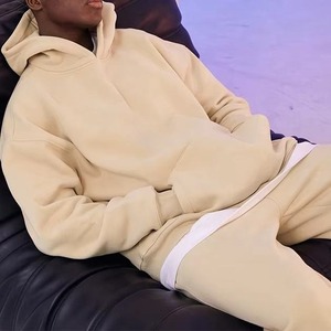 Customized Heavyweight Oversize Men's Hoodie Fashion Trendy Pure Cotton Casual Men's Wholesale Hoodie - Product Image 2