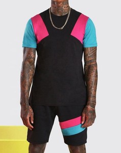 Ensemble court personnalisé pour hommes, ensemble de t-shirts, hauts à manches courtes d'été et ensemble de course décontracté respirant, costumes de mode pour hommes - Product Image 6