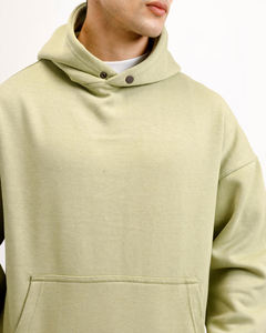 Pulls à capuche unisexes en molleton lourd personnalisés de haute qualité en coton Sweatshirts vierges surdimensionnés pour les sweats à capuche pour hommes de grande taille - Product Image 3