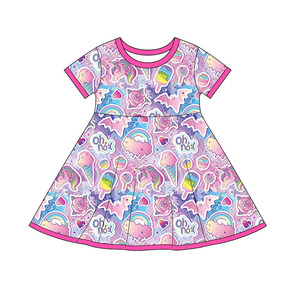 Custom <strong>Kids</strong> Bamboo <strong>Dresses</strong> For Girls Soft And Breathable Toddler Party Outfits And Casual <strong>Dresses</strong> For Daily Or Event Wear - Product Image 2