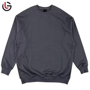 Sweat-shirt épais en polyester et coton organique pour hommes fabriqué au Pakistan personnalisé mode pour hommes sweatshirts à col rond de couleur unie pour hommes - Product Image 1