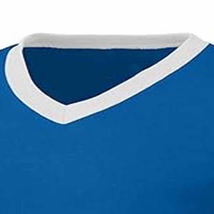 Top vente hommes col rond poids lourd manches régulières 100% coton Jersey bas lettre Anti-rides votre propre Logo T-shirts de sport - Product Image 2
