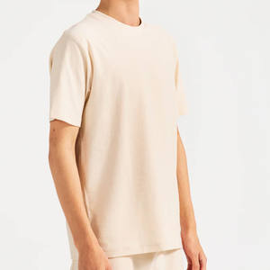 เสื้อยืดผู้ชายคุณภาพสูง 100% ผ้าฝ้าย ทรงหลวม พิมพ์ลายโลโก้ตามสั่ง เสื้อยืดลำลองผู้ชาย บริการ OEM เสื้อยืดผู้ชายแบบกำหนดเอง - Product Image 2