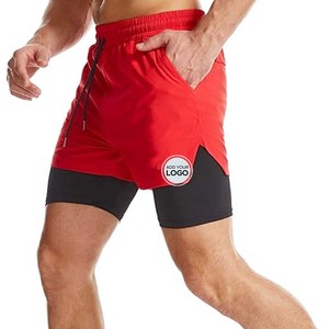 Short de course 2 en 1 pour homme Short de sport à séchage rapide avec doublure, short d'entraînement - Product Image 6