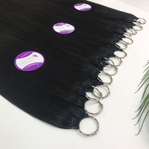 Precio al por mayor de cabello de extremo grueso para extensiones de cabello de salón Trama de plumas recta Proveedor de extensiones de cabello confiable Trama de plumas - Product Image 3