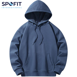 Sudaderas con Capucha de Algodón de Punto para Hombre, Tallas Grandes, Invierno, Bordado Personalizado, Estilo Pullover, Diseño Forrado, Cuello con Capucha - Product Image 5