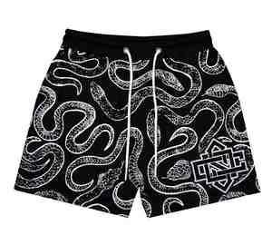 Short en maille de basket-ball floral décontracté pour hommes 100% coton vente en gros vêtements de sport respirants personnalisables nouveauté Sublimation - Product Image 1