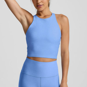 Haut de yoga pour femme, design unique, uni, teinture unie, prix raisonnable, manches, vêtements de sport pour femme, haut de yoga - Product Image 1