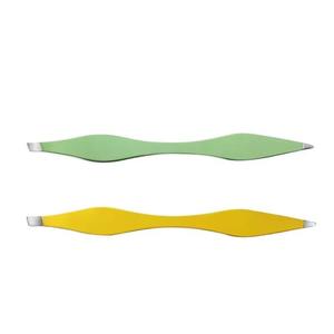 Pince à épiler double face en acier inoxydable de haute qualité, inclinée, tranchante, faite à la main, luxueuse, moderne, réutilisable, légère - Product Image 4