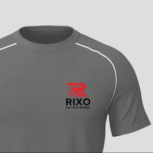 T-shirt de sport décontracté pour homme, respirant, séchage rapide, entraînement physique, tenue de sport, motif uni, toile unie, teinture unie, écran compressé - Product Image 4