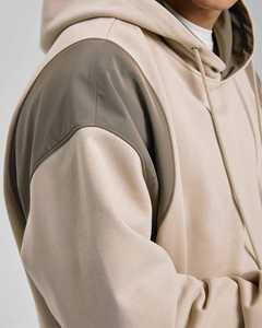 Sudadera gruesa y pesada en blanco con hombros caídos para hombre 500 460 400 GSM Logo personalizado French Terry Heavyweight Sudadera con capucha de gran tamaño - Product Image 3