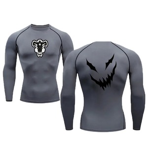 Camisas de natación de compresión de secado rápido para hombre, mallas de manga larga con protección solar UV, 3 piezas - Product Image 5