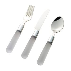 Stainless Steel Flatware <b>Set</b> with Resin Handle Elegant 24 Piece Design Perfect for Kitchenware Stylish Dining and Wedding Events - Product Image 1