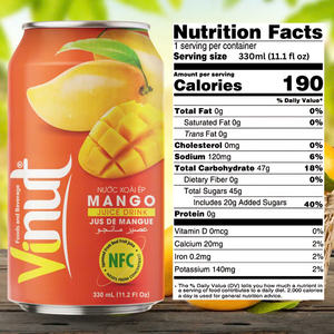 Refresco de jugo de fruta de aguacate de 330ml más vendido, bajo en azúcar, bajo en grasa, muestra gratis, fabricación de bebidas de etiqueta privada - Product Image 2