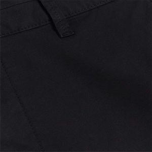 Cinturón con bolsillos laterales y cierre de cremallera, botones, 98% algodón, 2% elastano, negro, pantalones cortos ajustados, Chino - Product Image 5