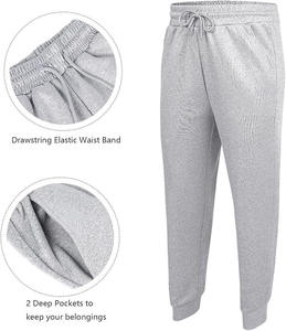 Clásico de alta calidad personalizado Check impresión logo pulóver tamaño americano 100% poliéster liso hombres chándal - Product Image 3