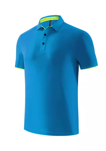 เสื้อโปโล92% 8% โพลีเอสเตอร์ผ้าสแปนเด็กซ์เสื้อโปโลสำหรับผู้ชายเสื้อกอล์ฟแบบสั่งตัดตามแบบได้ - Product Image 2