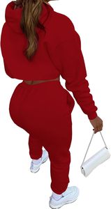 Top corto personalizado de alta calidad a la moda para mujer y pantalones de correr para estilo callejero - Product Image 2