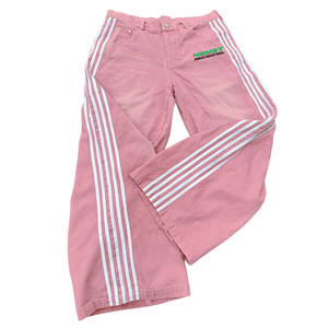 Hot Selling Men Casual Streetwear Customized Logo Woolen Cotton <b>Elastic</b> Breathable Sweatpants Mid <b>Lace</b> Drawstring Closure Flared - Product Image 3