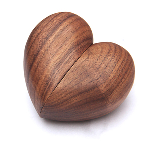 <b>Wholesale</b> Natural <b>Black</b> Walnut Square Wooden Storage <b>Box</b> <b>Small</b> Trinket Ring Case Handmade Luxury Customized Modern-Style - Product Image 1