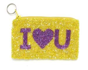 Pochette de monnaie perlée Bitchin Bossy mignonne faite à la main avec broderie élégante dernières tendances de la mode pour les filles et les femmes pour Noël - Product Image 3