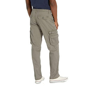 Pantalones de hombre Cargo Oxford con logotipo personalizado de alta calidad, pantalones de hombre transpirables con cintura elástica informales de nuevo estilo lavado oscuro al por mayor - Product Image 2