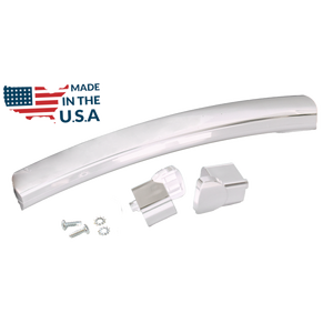 Household Plastic Microwave Oven Door Handle Kit White Replaces WB15X10276 & WB06X10943 - Product Image 1