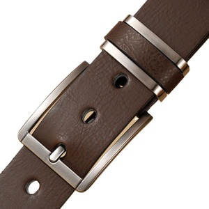 Cinturón personalizable de cuero genuino para hombre, hebilla ajustable, accesorio informal para traje de negocios, cinturones personalizados - Product Image 1