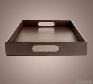 Artisanat vintage en cuir marron de qualité supérieure Design classique Plateau écologique pour la maison Hôtel Restaurant Utilisation Décoration de table - Product Image 4