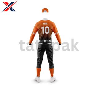 Uniforme de baseball personnalisable pour jeunes, maillot boutonné avec logo personnalisé imprimé, ensemble de chemises à manches simples, vêtements de sport - Product Image 5