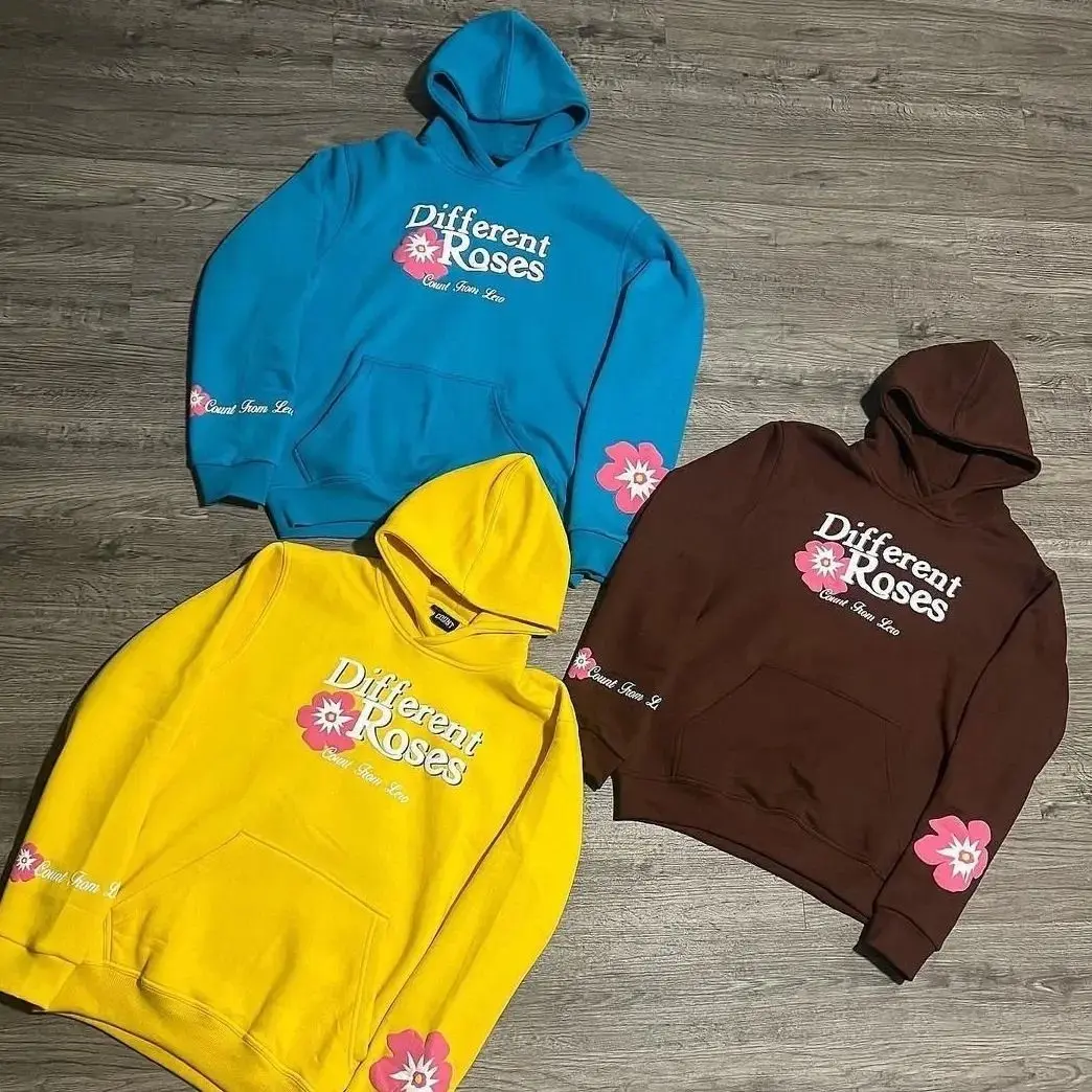 2023 Tùy Chỉnh Bông Pháp Terry Tăng Siêu Sao Người Đàn Ông Của Hoodies Áo Len 3D Nổi Crewneck Logo Áo Hoodie Cho Nam Giới Phụ Nữ