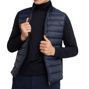 Venta caliente personalizada de los hombres de peso ligero resistente al agua empacable Puffer acolchado para hombre chaqueta acolchada Chaleco de invierno - Product Image 4