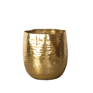 Macetero de oro metálico de lujo para sala de estar, hogar, restaurante, uso al mejor precio de la India - Product Image 1