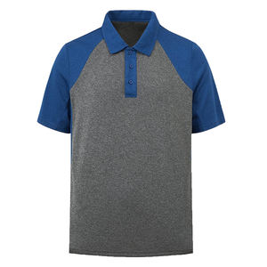 Haute qualité hommes à manches courtes affaires Golf polo T-Shirts respirant séchage rapide Polyester tissu brodé Polos bouton Plus - Product Image 1