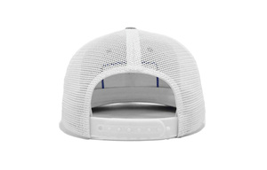 OEM Custom Gray/<b>White</b> Leather Logo Patch Trucker <b>Hats</b> Fashionable Outdoor/Casual Mesh Headwear with Customized Logo in Vietnam - Product Image 4