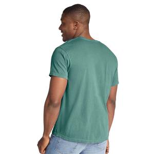 T-shirt blanc teint en coton filé à l'anneau 100% - Product Image 5