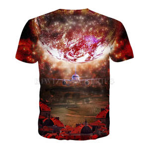 OEM sublimación en blanco poliéster camisetas transpirable 3D impreso tinte completo con logotipos personalizados Jersey camisetas - Product Image 2