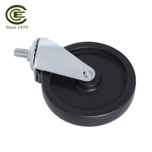 Roue pivotante à tige filetée M12 de 5 pouces, roue pivotante robuste en PP pour meubles et équipements - Product Image 4